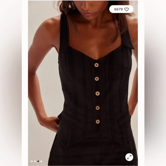 Free People Free-Est Cara Short Set in Black - Picture 3 of 13